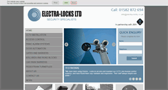Desktop Screenshot of electra-locks.co.uk